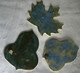 Leaves in shades of blue. $10 each.